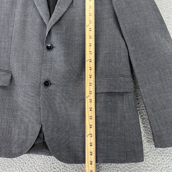 Hugo Boss Mens Wool Linen Blazer‎ 2-Button Sports Coat Jacket 44R BIELLA - Picture 7 of 14